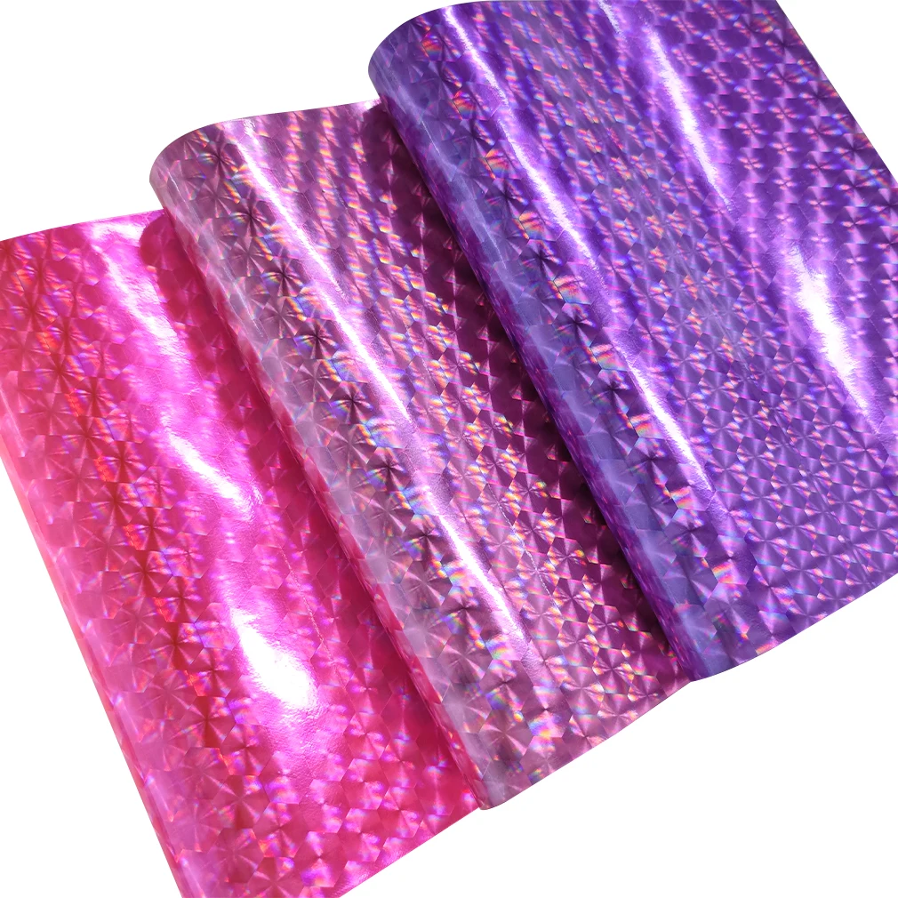 

Metallic Laser Stars Printed PU Faux Leather Fabric for Shoe/Bag/DIY Accessories/Decoration/Handbag 30*135CM Leatherette