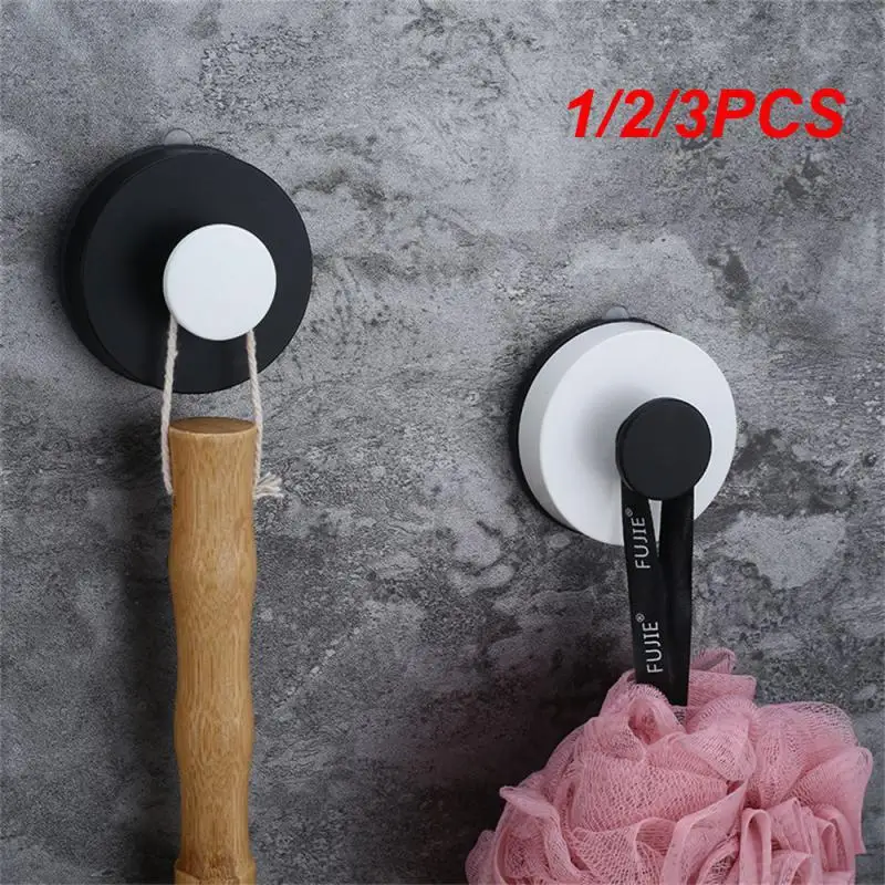 

1/2/3PCS Strong Vacuum Suction Cup Hooks Punch-free Robe Hook Reusable Towel Holder For Kitchen Bathroom Home Accessories