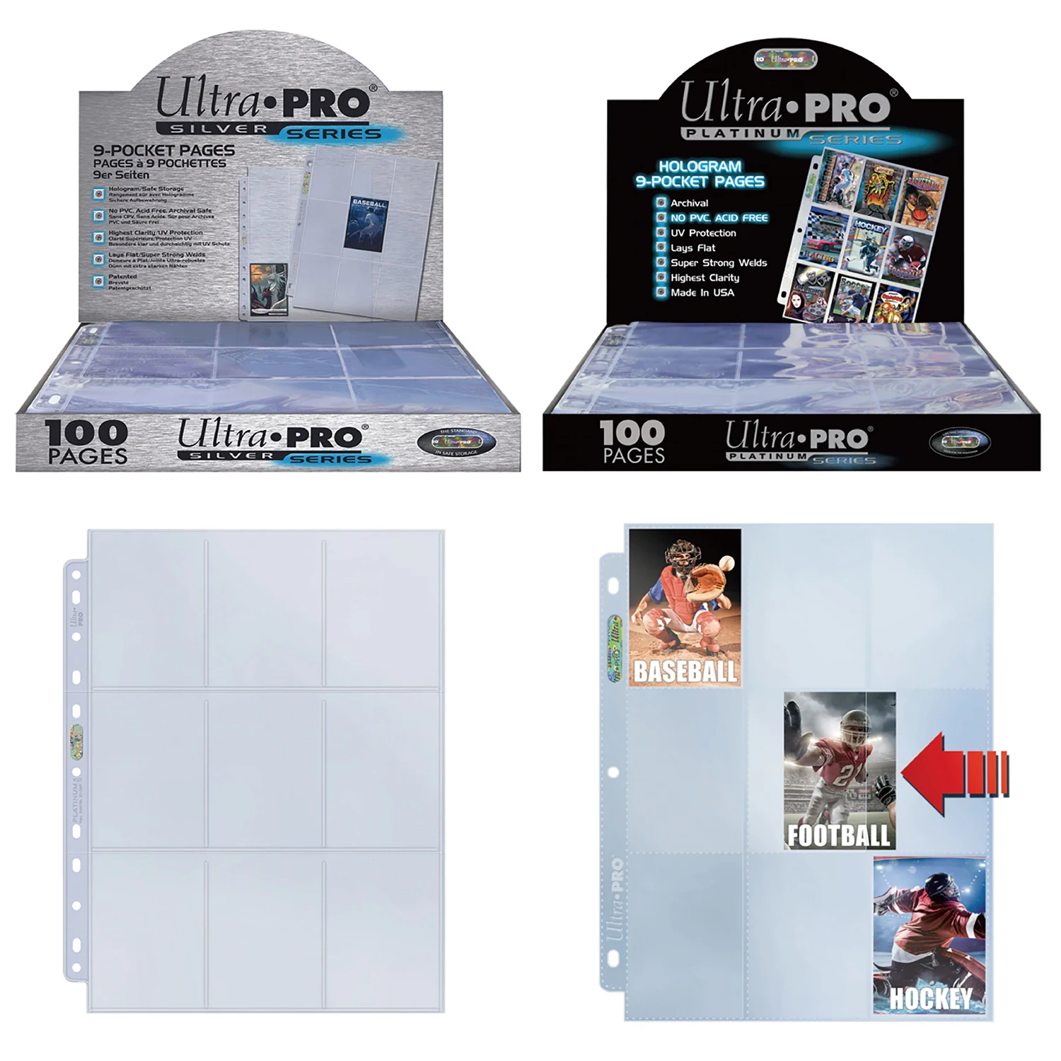 ファイル・バインダー・ケース Ultra PRO Platinum Series 9-Pocket Pages Amazon.com: Ultra Pro 9 Pocket Pages Platinum Series 100