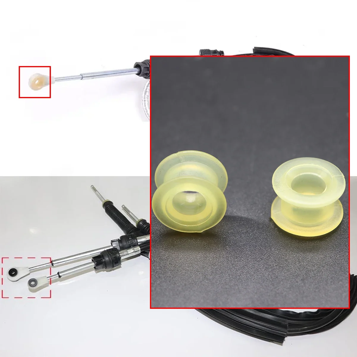 8 stücke Schaltgetriebe Schaltkabel Buchse Shifter Selector Linkage End Rod Kit Ersatz für Audi A3 S3 Golf Käfer – Detail 4