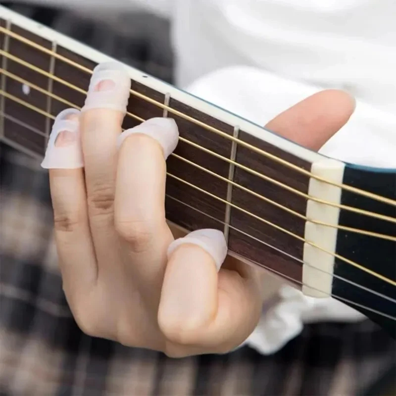Guitar Fingertip Protection Set - Silicone Caps