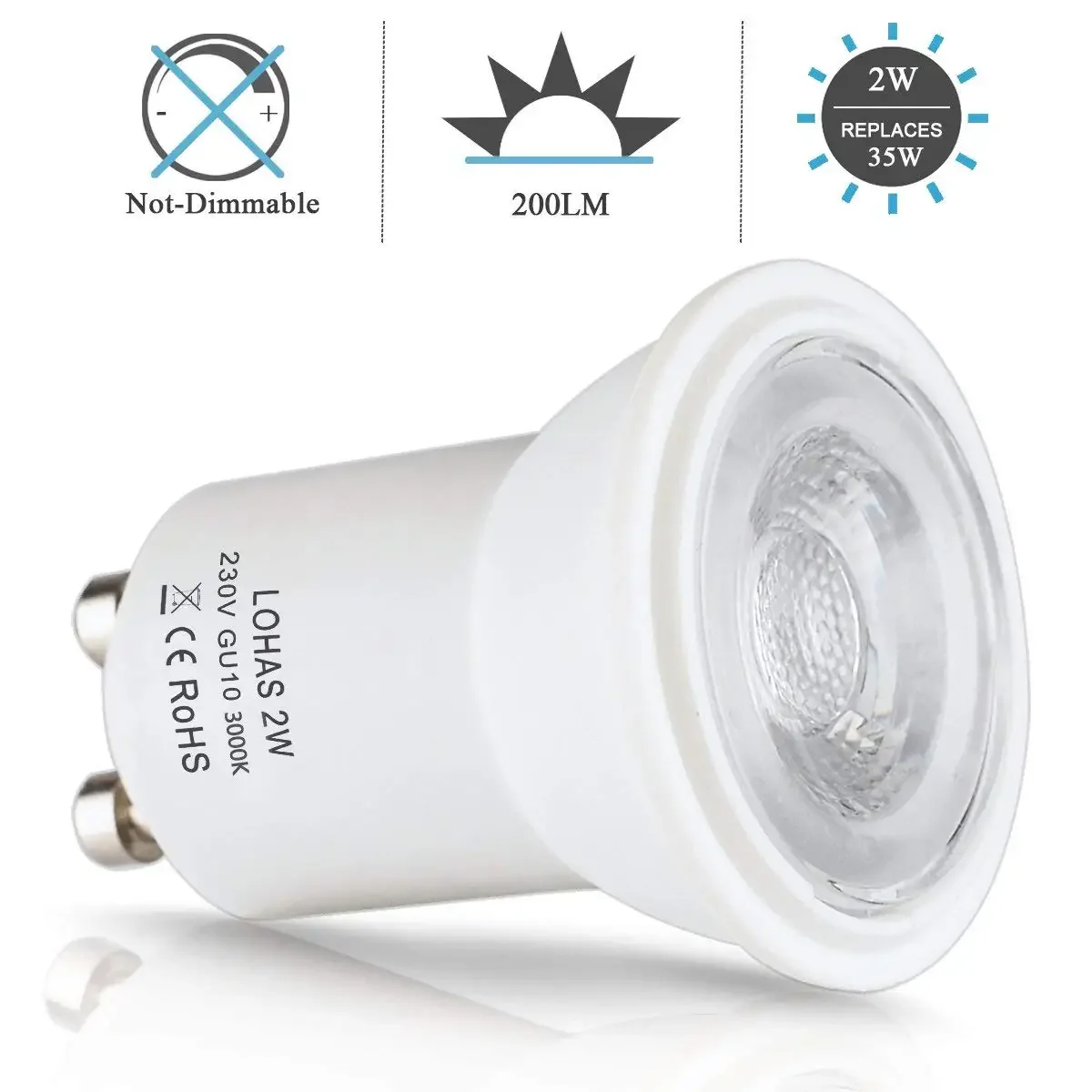 Рисунок 3 - Фотолампа 2 Вт Mini GU10 SMD 3000/6000K