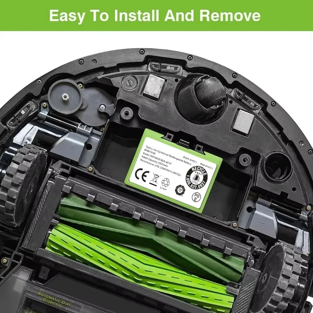 LOLRKO 14.4V 12800mAh i7 Replacement Battery Compatible with iRobot Roomba e and i Series i7+ E5 E6 5150 6198 i3+ 3150 i4 4552 6