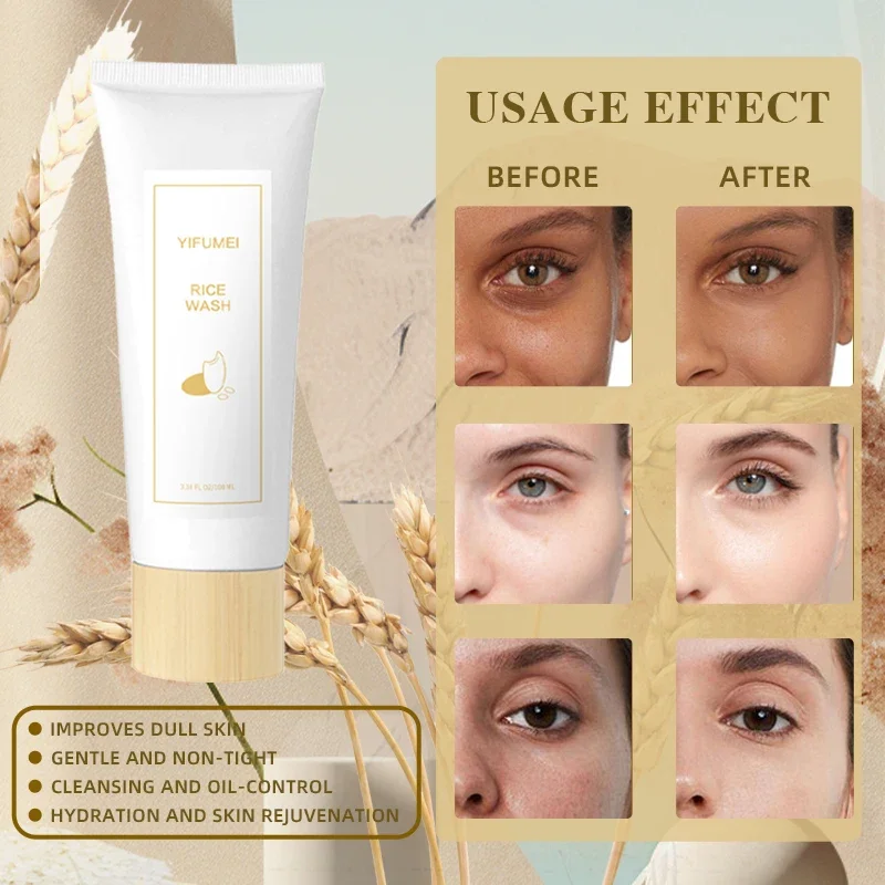 Original Skincare Rice Face Wash SkinCare Foam Moisturizing Brightening Rejuvenation Facial Cleanser Oily Skin Glow Recipe Cheap