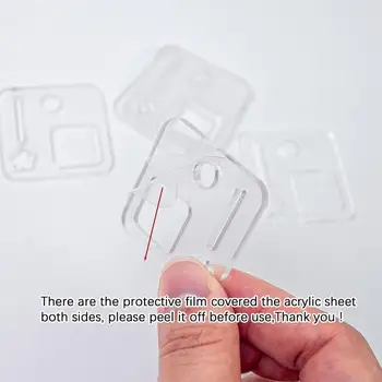 12/24/30pcs Acrylic Ring Thread Card Holder 3