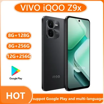 New IQOO Z9X 5G Mobile Phone 6.72'' 120Hz LCD Screen Snapdragon 6 Gen1 6000mAh Battery 44W Fast Charger 50MP Dual Camera