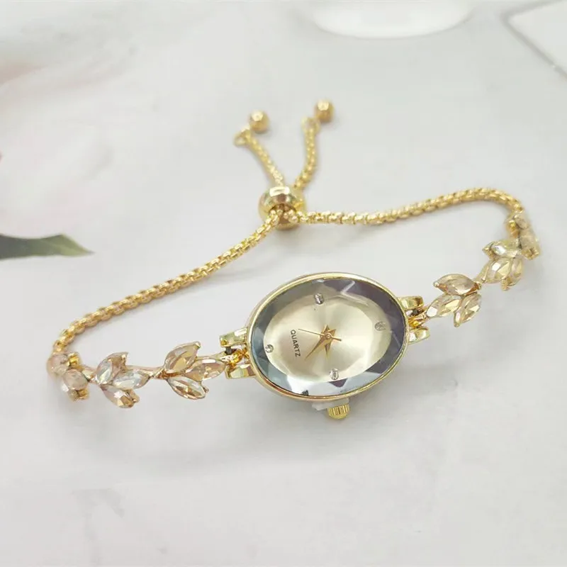 Oval Bracelet Watch Vintage Women's Quartz Watch 5