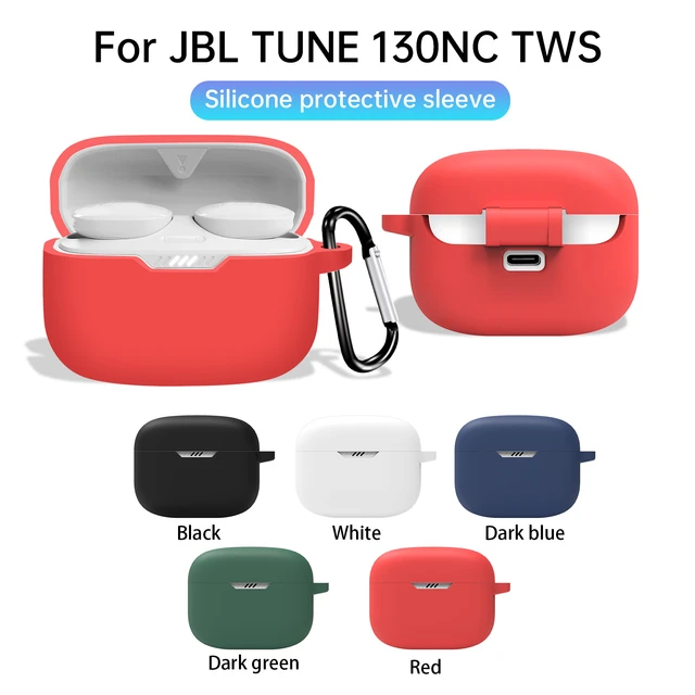 Étui de protection pour écouteurs sans fil JBL Tune 130NC TWS, coque  lavable, en silice souple, manchon Anti-poussière - AliExpress