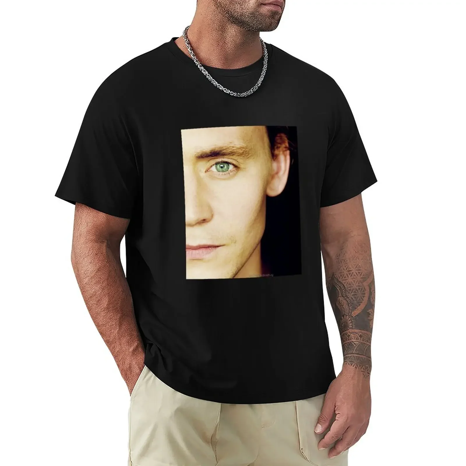 

Hiddleston T-Shirt Blouse sweat kawaii clothes Men's clothing