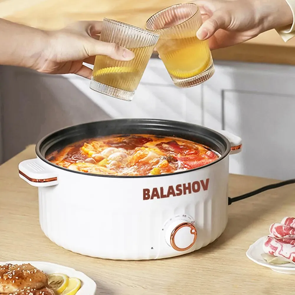 Electric Cooker Multifunction Cooker Household Single/Double Layer Hot Pot Mini Electric Cooking Machine Non-stick Pan Pots 220V
