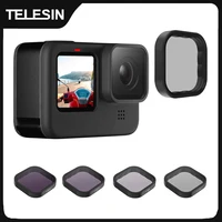 TELESIN ND8 ND16 ND32 CPL Lens Filter Set Aluminium Alloy Frame for GoPro 12  Hero 12 11 11 9 Black Action Camera ND CPL Lens 1