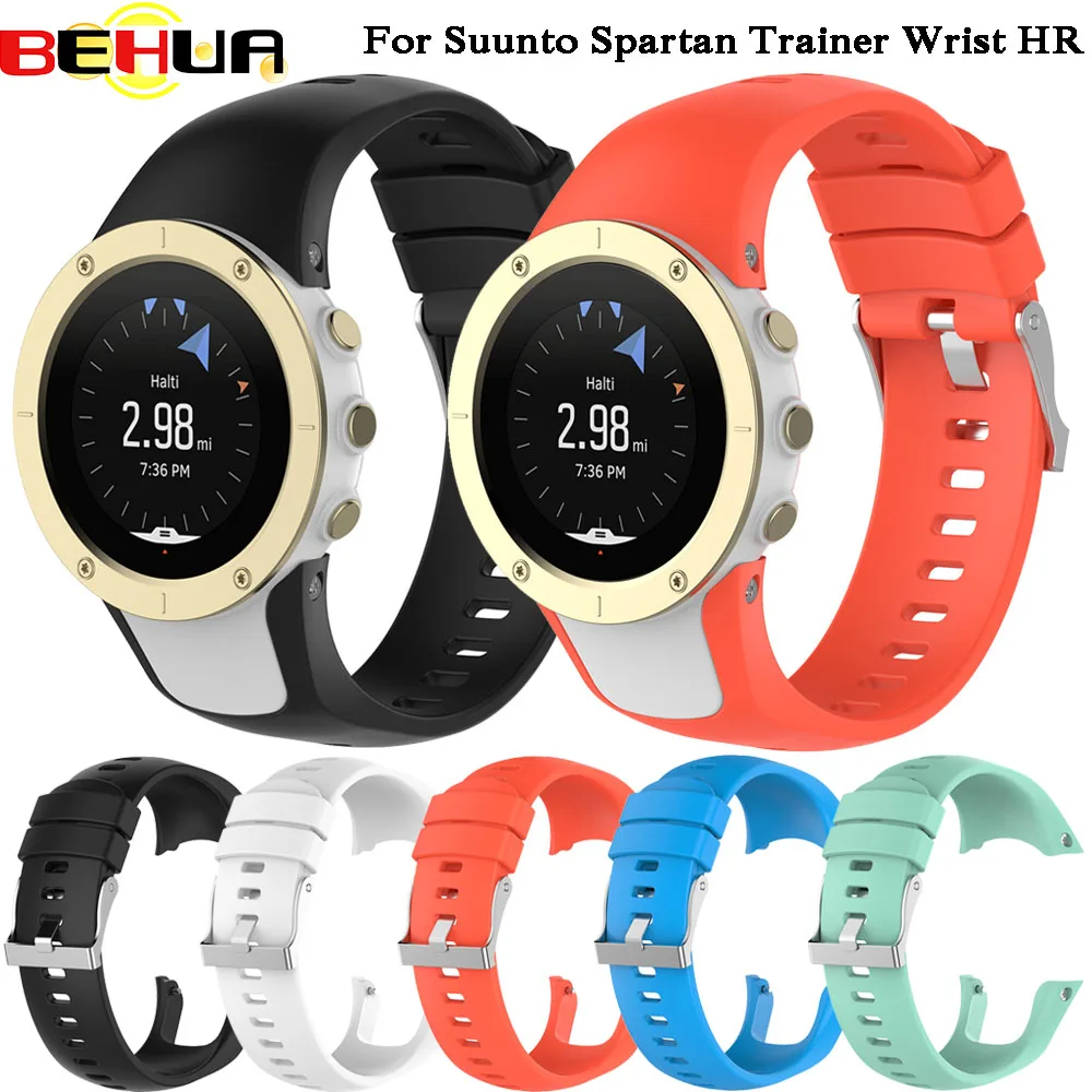

Силиконовый ремешок для часов BEHUA для тренажера SUUNTO Spartan/тренажер ремешок для часов с инструментом браслет Модный сменный Браслет