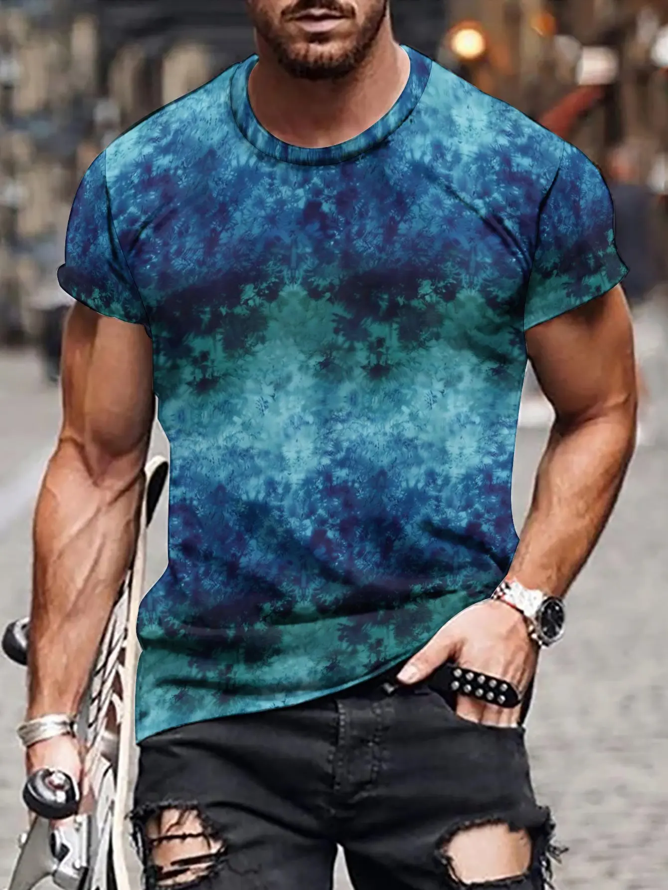 

2024 new in tops & tees 3D printed men's short sleeve T-shirt mens clothing graphic t shirts