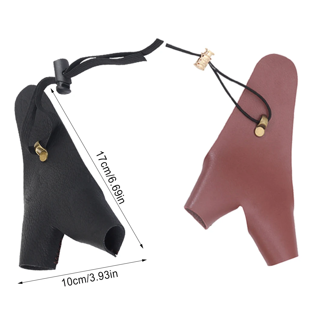 2 Fingers Sports Gloves Bracer Arrow Bow Shooting Supply Protective Guard Archer Hunting
