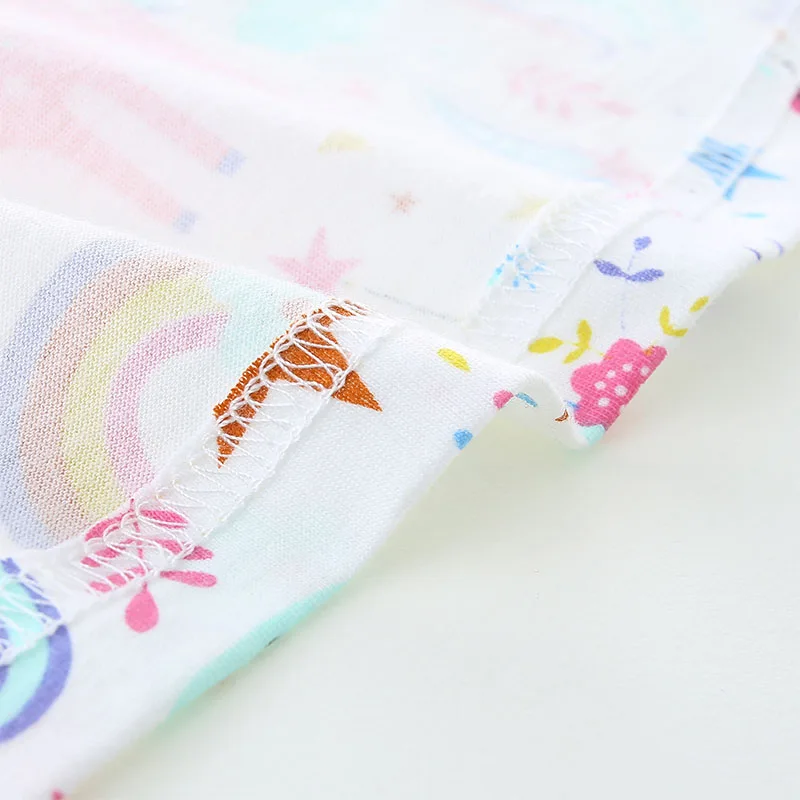 Children's Clothing Kids Clothes Baby Girls Summer 2025 New Dress Holiday Cartoon Unicorn Dresses Vestidos Cotton