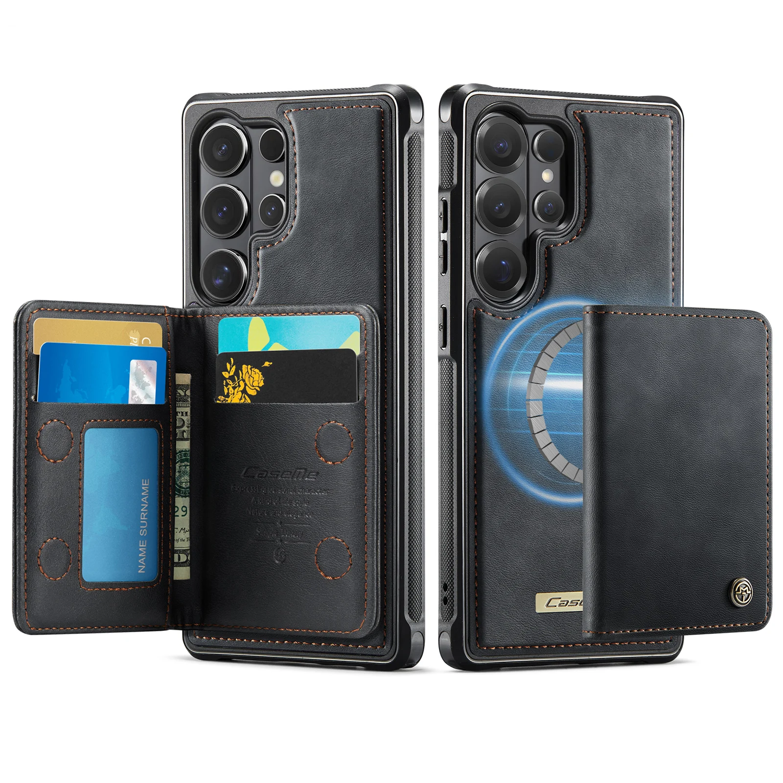 Magsafe Magnetic Leather Wallet Phone Case
