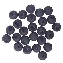 Aventik Eupheng Tungsten Beads for Fly Tying - High - Density Slotted Bead Heads for Nymph Fishing (Matte Black)