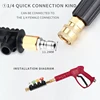 Car Wash Accessories High Pressure Washer 15cm Rod With Nozzle Holder For Car Cleaning Water Gun 1/4 Quick Connection M14 Thread 4