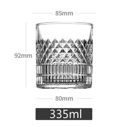 Transparent Creative Whiskey and Liquor Glass - 301 - 400ml (A)
