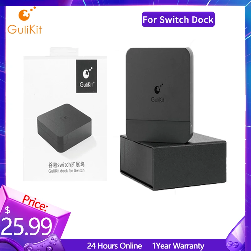 Gulikit Ns05 Dock Station Per Nintendo Switch/Switch Oled, Sostituzione Docking Station Tv Portatile Con Adattatore 4K/Type-C/Usb