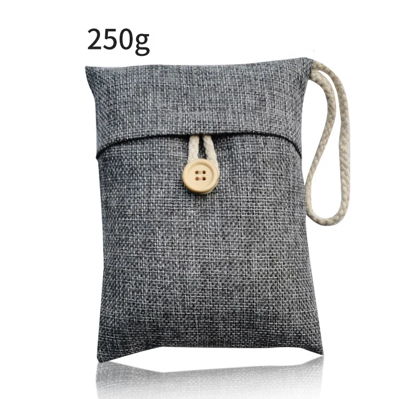 250g Car Use Linen Bamboo Charcoal Bag Air Purifier Carbon Bag for Home Remove Formaldehyde Activated Bamboo Charcoal