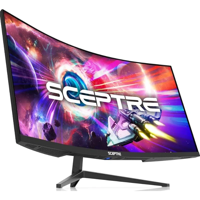 

Изогнутый ультраширокий WQHD монитор скипетр 34 дюйма 3440x1440 R1500 до 165 Гц DisplayPort