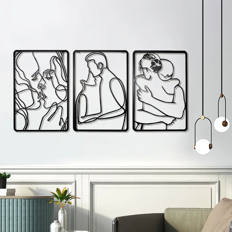 

Light Luxury Metal Living Room Background Wall Modern Minimalist Bedroom Wall Hanging Decoration Corridor Dining Room Wall Decor