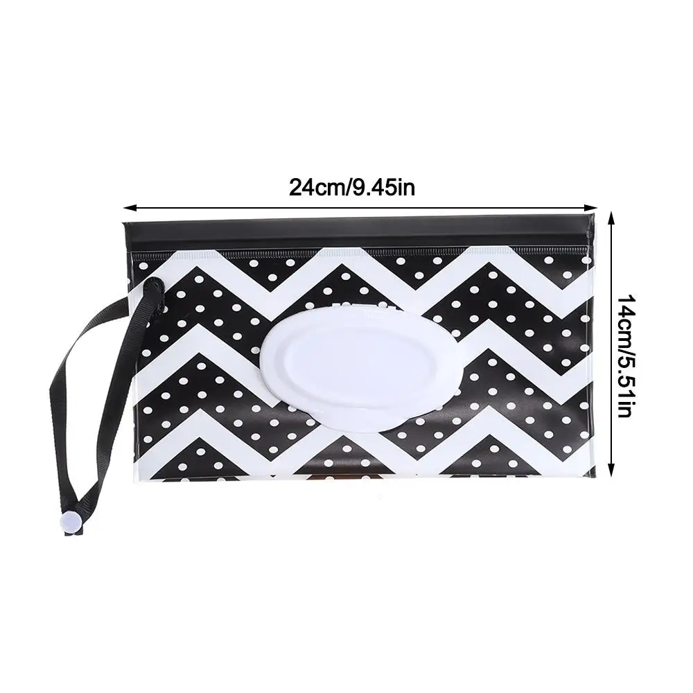 Useful Flip Cover Wet Wipes Bag Stroller Accessories Portable Snap-Strap Tissue Box Napkin Storage Boxes Cosmetic Pouch