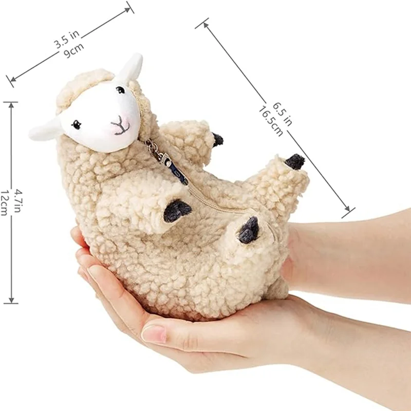 Plushies,Shaved Sheep,Funny Lamb Stuffed Animal,Cute Plushie,Sleeping Pet Buddy,Best Birthday Gifts For Girls Boys Teens Durable