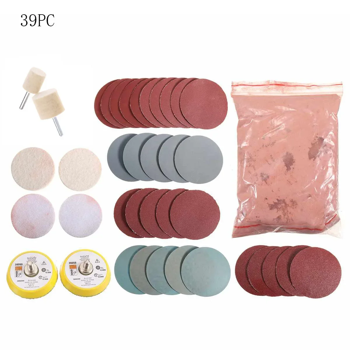 Glass Polish Cerium Oxide Powder 1/5/7/8/20/34/39PCS Car Window Polishing Mirrors Powder Glass Remove Composite Repair