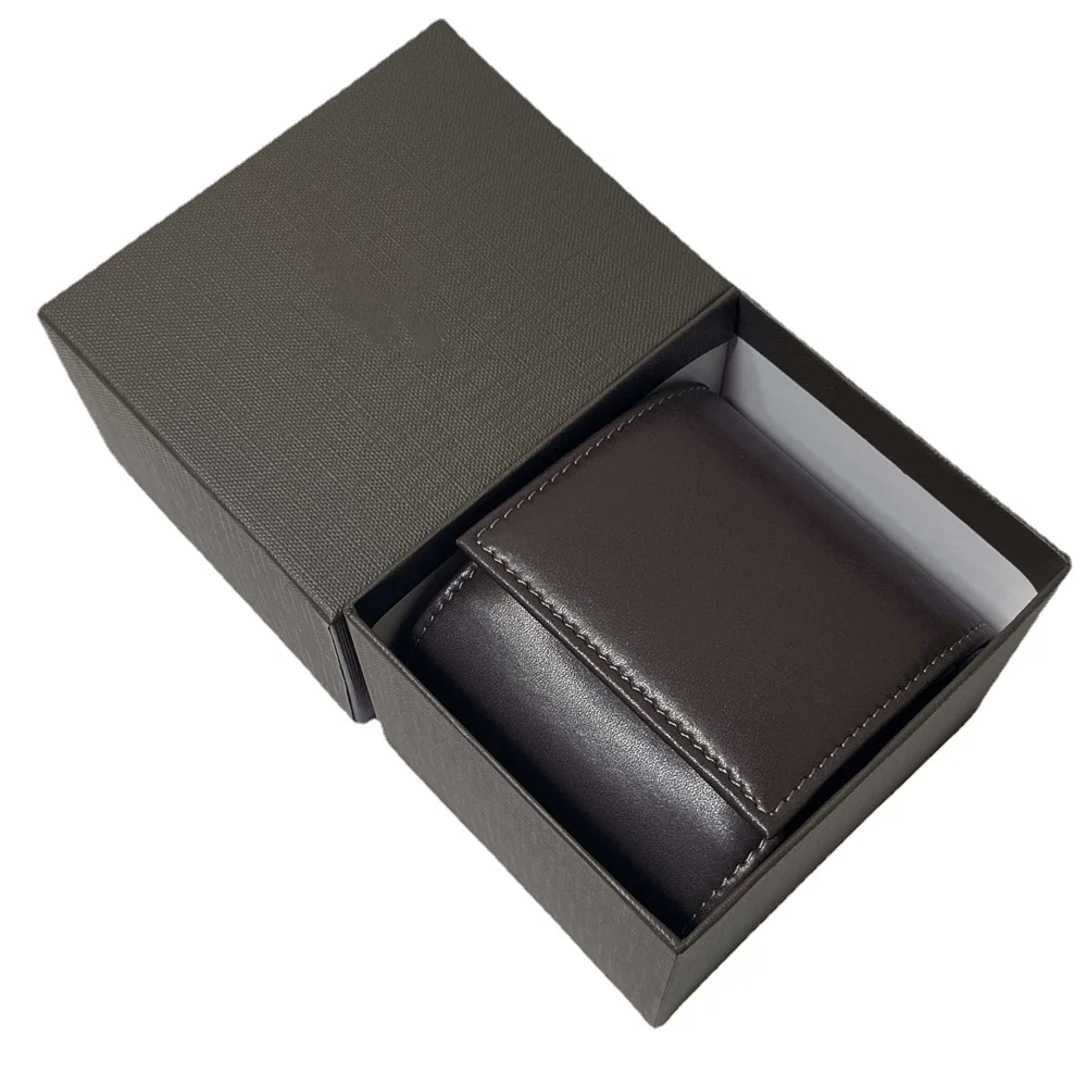 Factory Supplier Brown Luxury Box Leather  Watch Box Luxury Brand Portable Boxes Can Customization Watches Gift Cases Packing