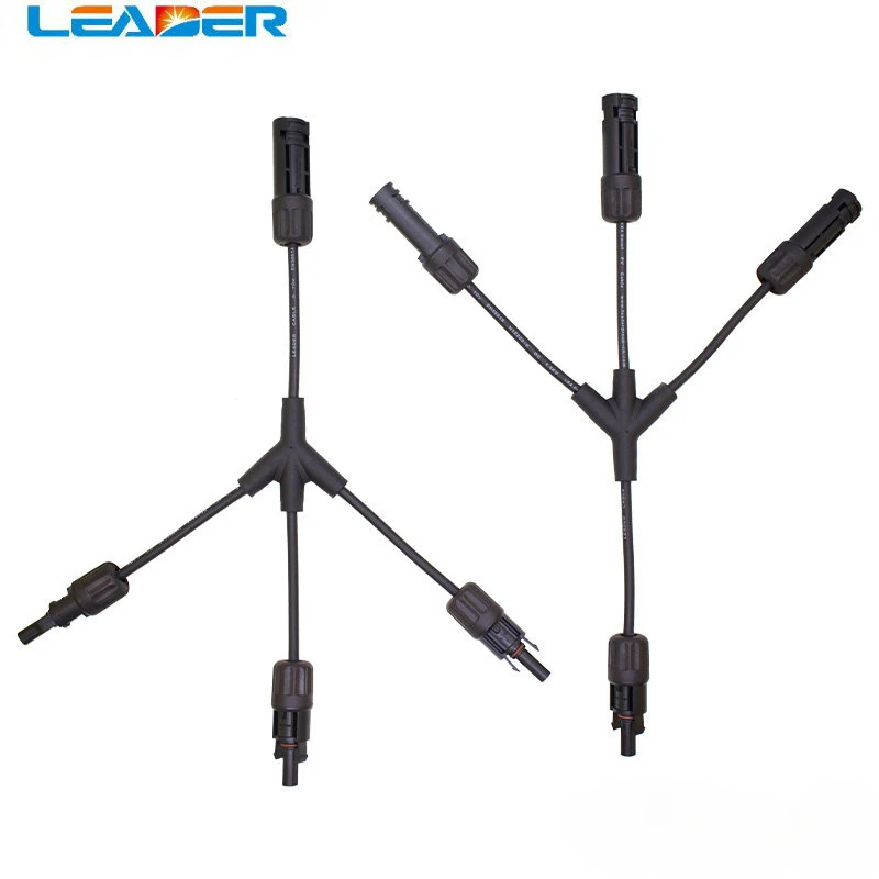 

LEADER IP68 1500V 3 in 1 Y/T Branch Parallel Branch Electrical Solar 30A Solar Branch Connector T/Y Solar Panel Wire Connector