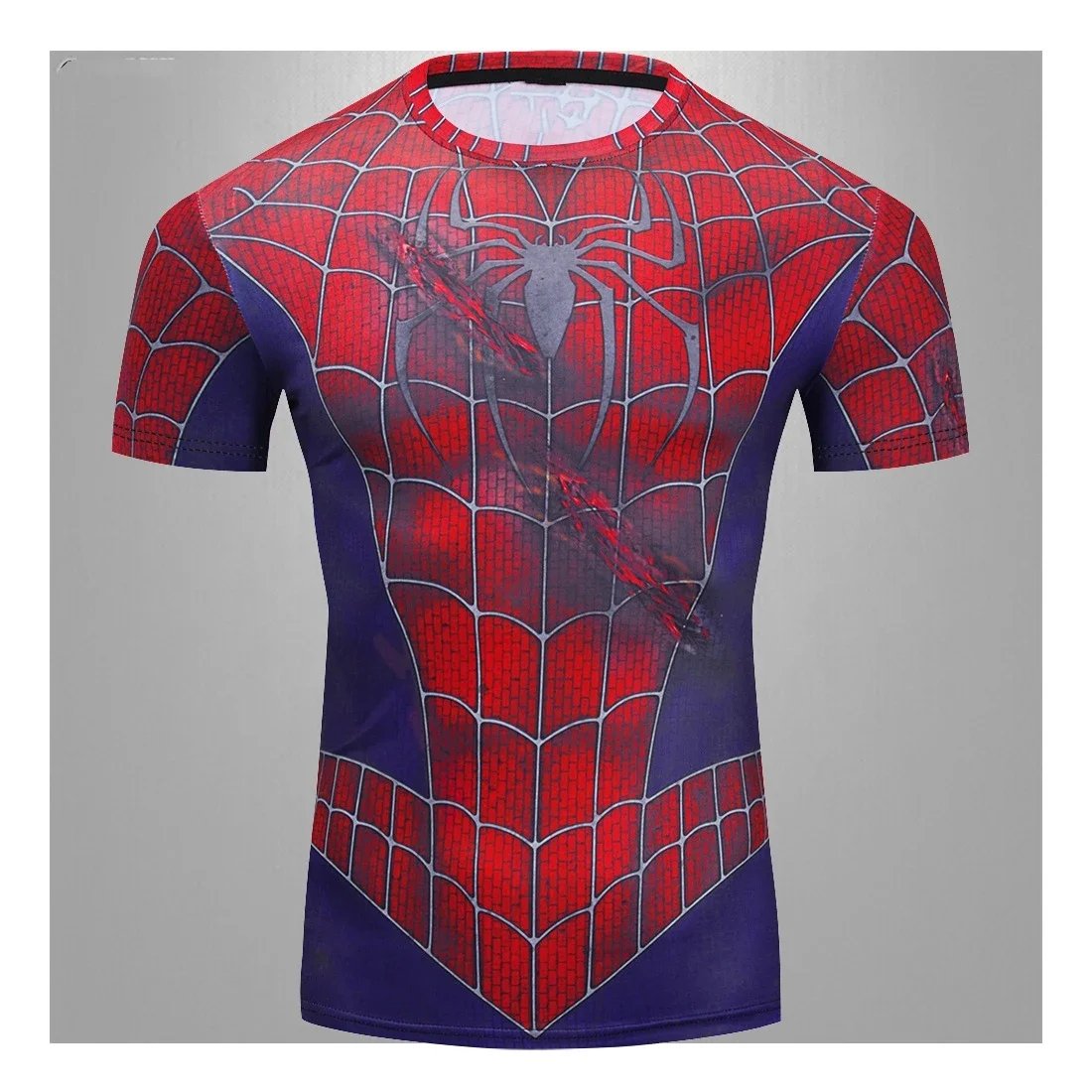 Spiderman Men's T-shirt Superhero Men's T-shirt Summer Men's Wear New Short Sleeve 3D Printed T-shirt Oversized Men's Clothing 3