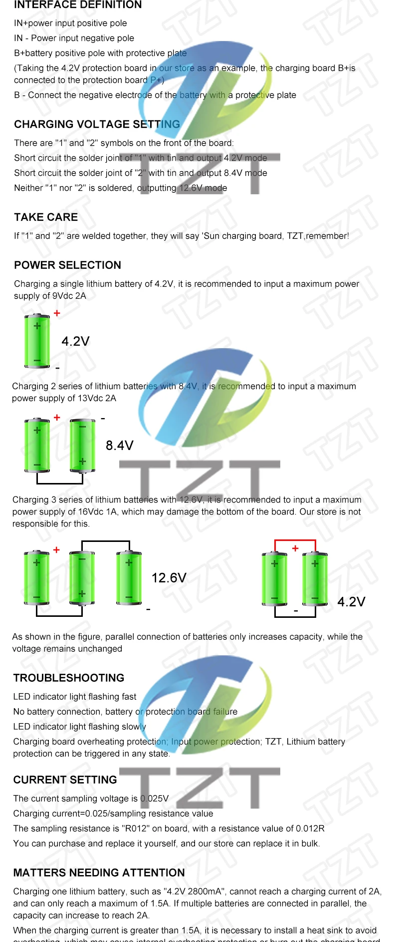 1/3PCS 3S Batterie 18650 Ladegerät Modul Li-Ion Lithium Step Down Schutz Bord 2A 4,2 V/8,4 V/12,6 V Spannung Schützen – Detail 2