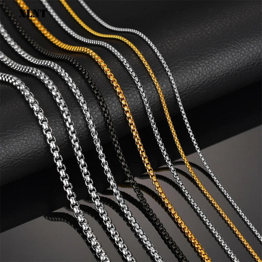 Цепочка из нержавеющей стали, длина 45 см-75 см | AliExpress