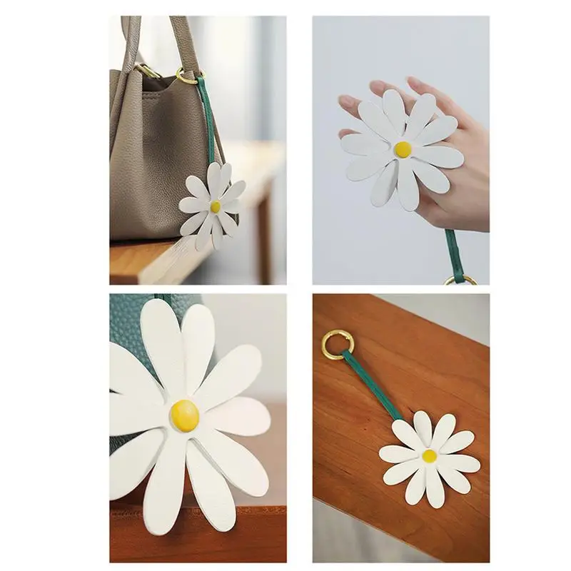 Portachiavi Margherita In Metallo Multicolore - Regalo Originale Per Compleanno E Natale