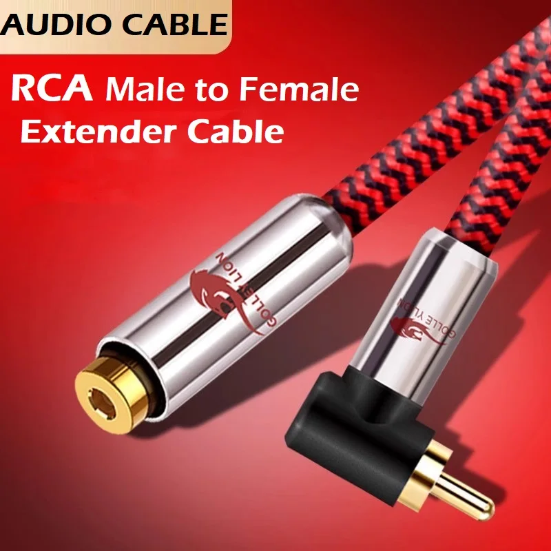 

RCA Male to Female Digital Coaxial Audio Extender Cable for Amplifier Speaker Subwoofer SPDIF DVD Home Theater Shielded Cords