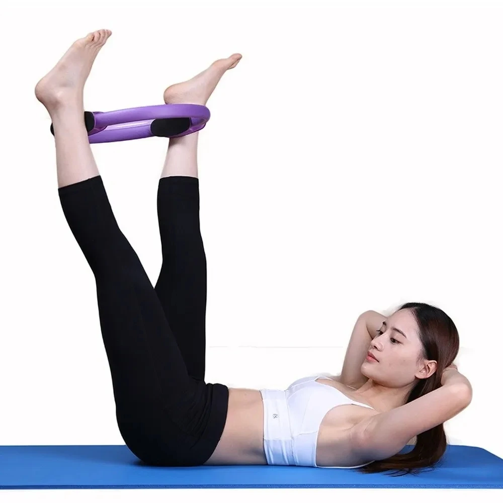 Yoga Pilates Ring Open Back Thin Leg Beginner Fitness Equipment Trainer Body Shaping Pilates Magic Circles Yoga Wheel Accessorie yoga circle pilates ring