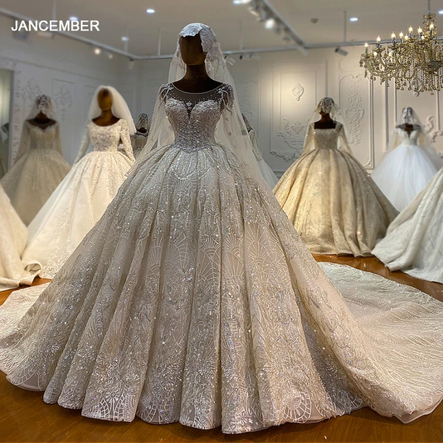 NS4144 Appliques Elegant Dress O-Neck Pleat Wedding Dresses 2022 Crystal Civil Wedding Dresses платье с открытой спиной 1