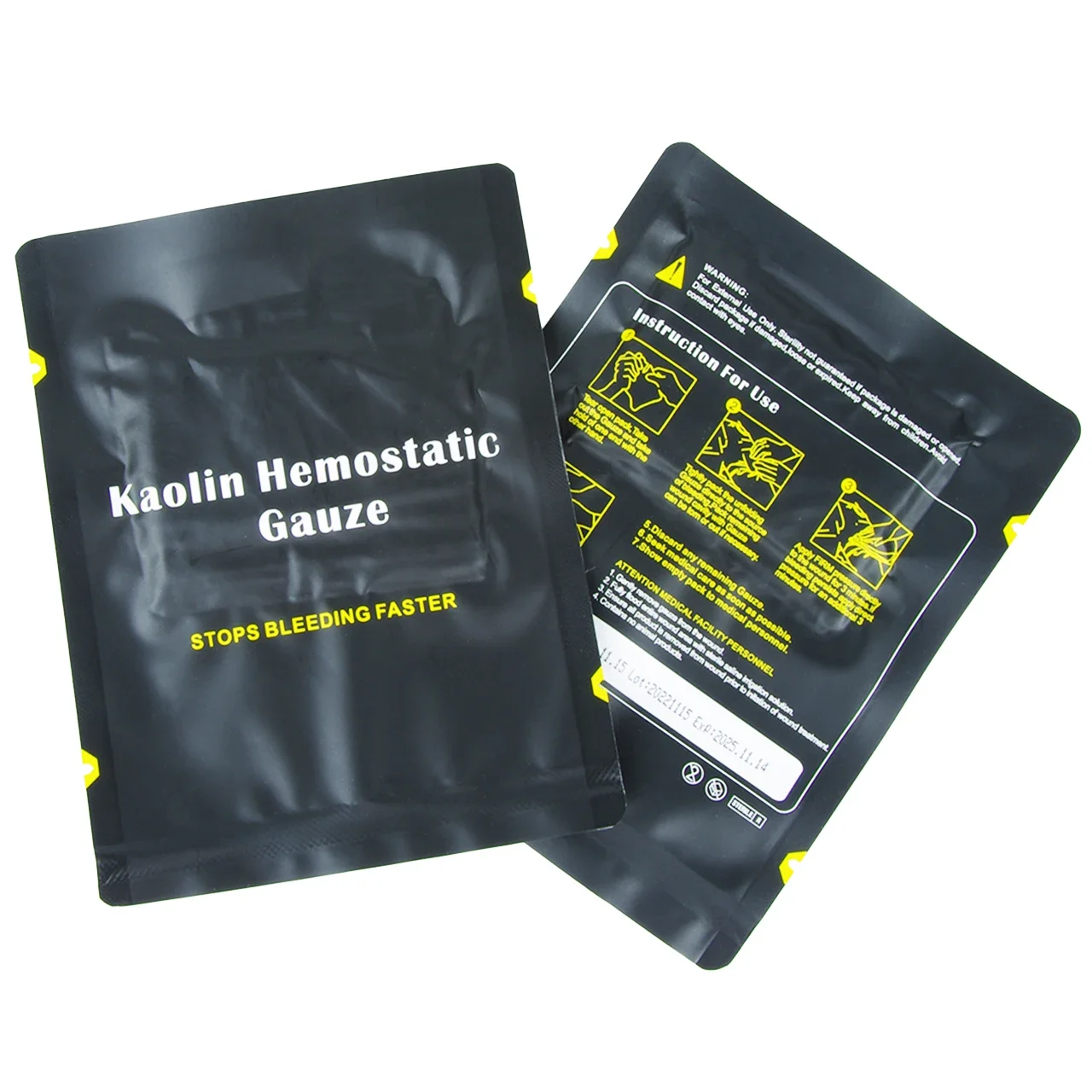 Hemostatic Kaolin Gauze Combat Emergency Trauma Z-Fold Soluble For Ifak Tactical Military First Aid Kit Medical Wound Dressing 4 Hemostatic Kaolin Gauze Combat Emergency Trauma Z-Fold Soluble For Ifak Tactical Military First Aid Kit Medical Wound Dressing 4