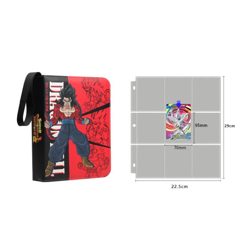 Anime Dragon Ball Game DBSCG Card Book Album 9 Cells Large Capacity 50 Transparent Inner Pages 900Pcs Collection Gifts Toys