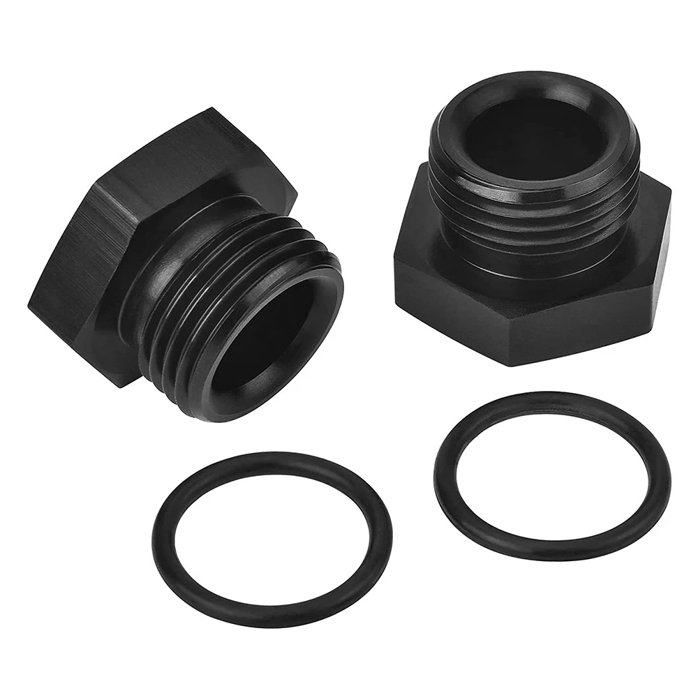 

2Pcs AN10 Thread Plug Fuel Filter Adapter Car Filter Adapter AN10 Adapter Block Off Cap Male Adapter Fitting Plug