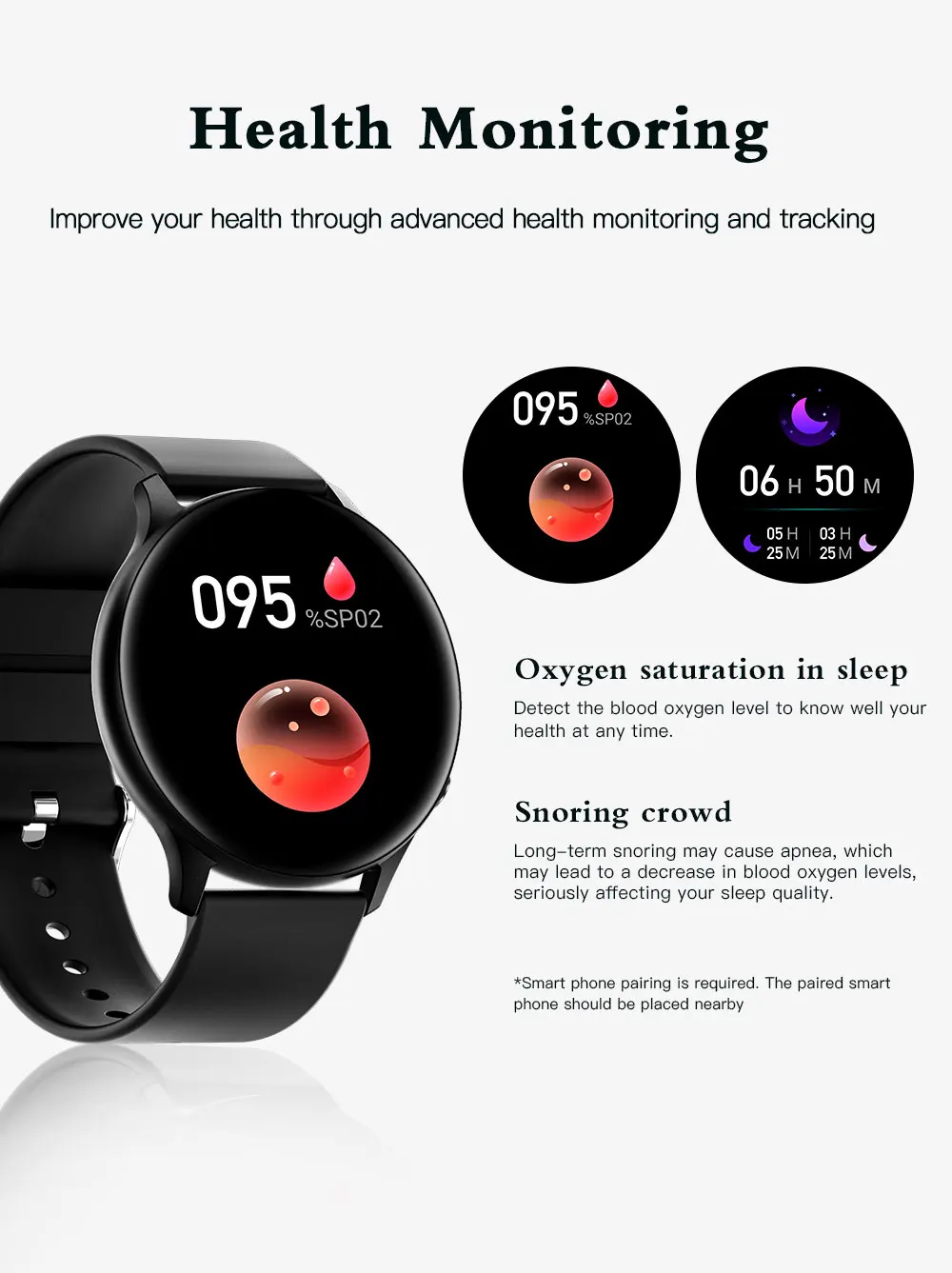 Unisex AI Voice Assistant Smart Watch