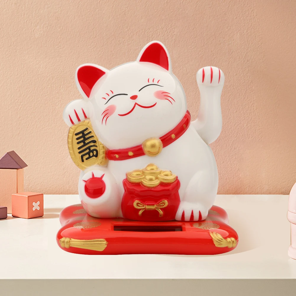 Solar Powered Lucky Waving Cat 1