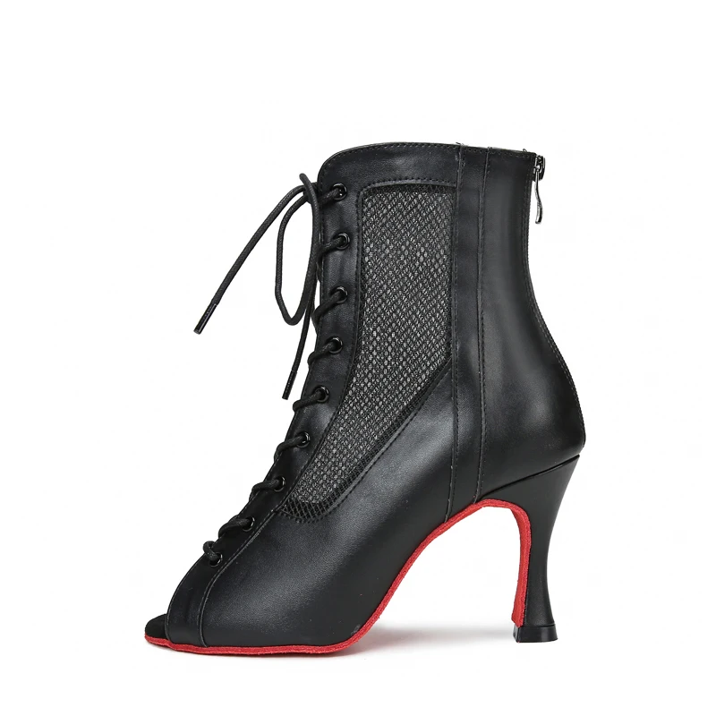 Buqima Women Latin Dance Shoes Rhinestones Soft Bottom Salsa Shoes For Dancing Ladies Sandals Women's Wedding Hight Heels 7.5CM