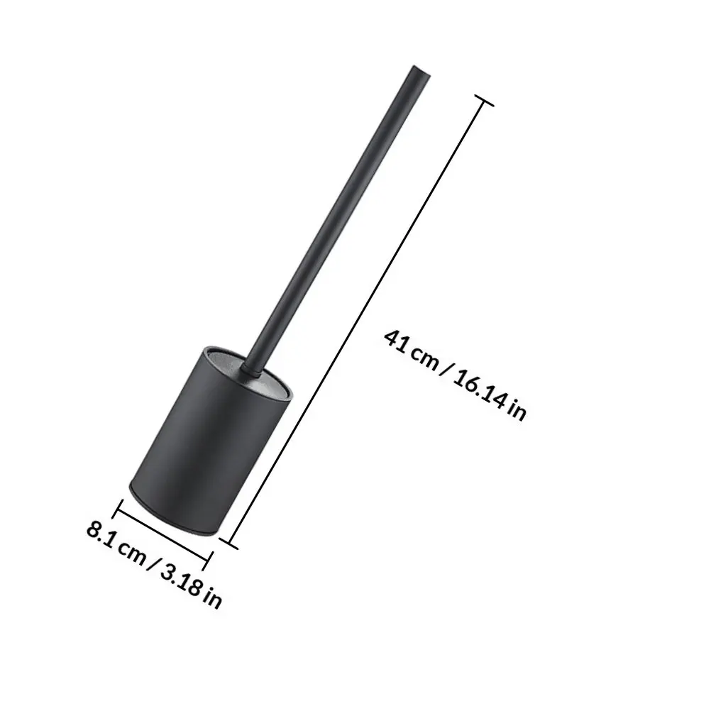 1Pcs 검은 색 화장실 브러시 하드 브리슬 화장실 가스 스토브 냉장고 에어컨 청소 브러시 ??스크러버 용 인체 공학적 핸들