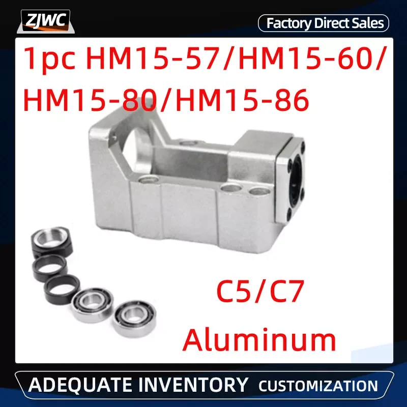 Montagem de Alumínio do Servo Motor da Etapa Suporte Integrado para Nema23 Nema24 Nema32 Nema34 Hm1557 Hm1560 Hm1586 Hm1590 3pc