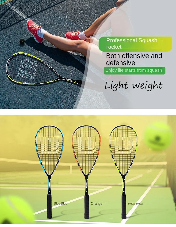 Description Picture 2 of itemSquash Rackets Ultra-Light Composite Carbon Integrated Professional Competition Training Racket Outdoor Sports Hot Sale