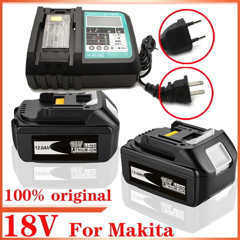 18V Battery For Makita 18 V Power Tools Replacement Accessories BL1860 BL1830 Li-ion Rechargeable batteries Pack charger