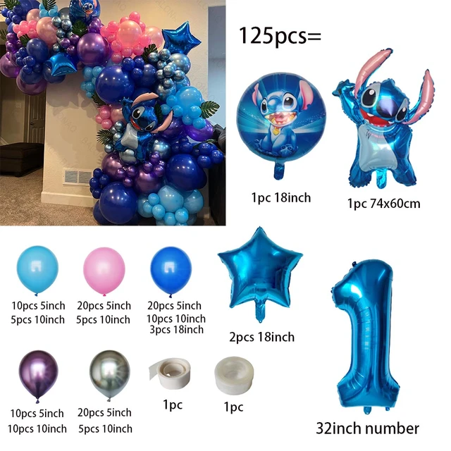 Lilo y Stitch Decoracion Cumpleaños, 20Pcs Decoración Cumpleaños
